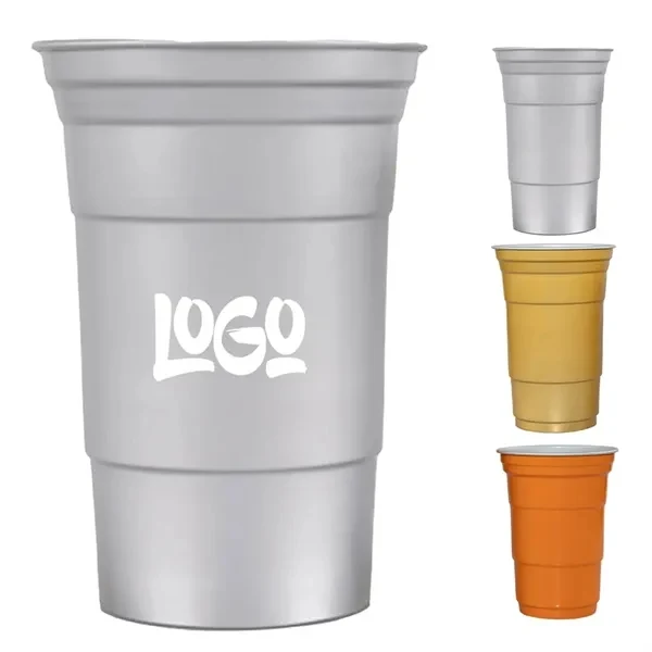 16oz Disposable Recyclable Aluminum Cup 1