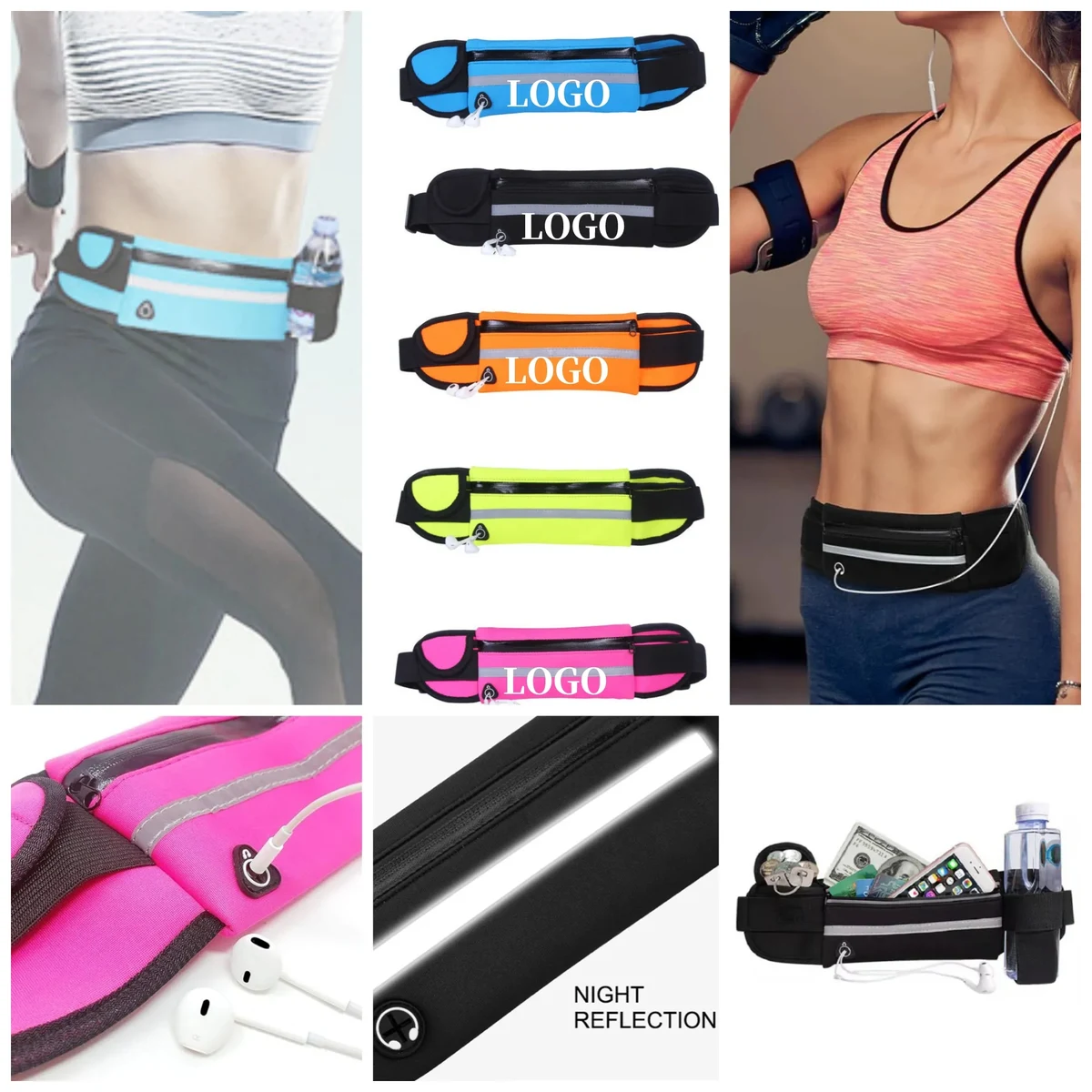Running Belts Waterproof Fanny Pack Waist Pouch 1