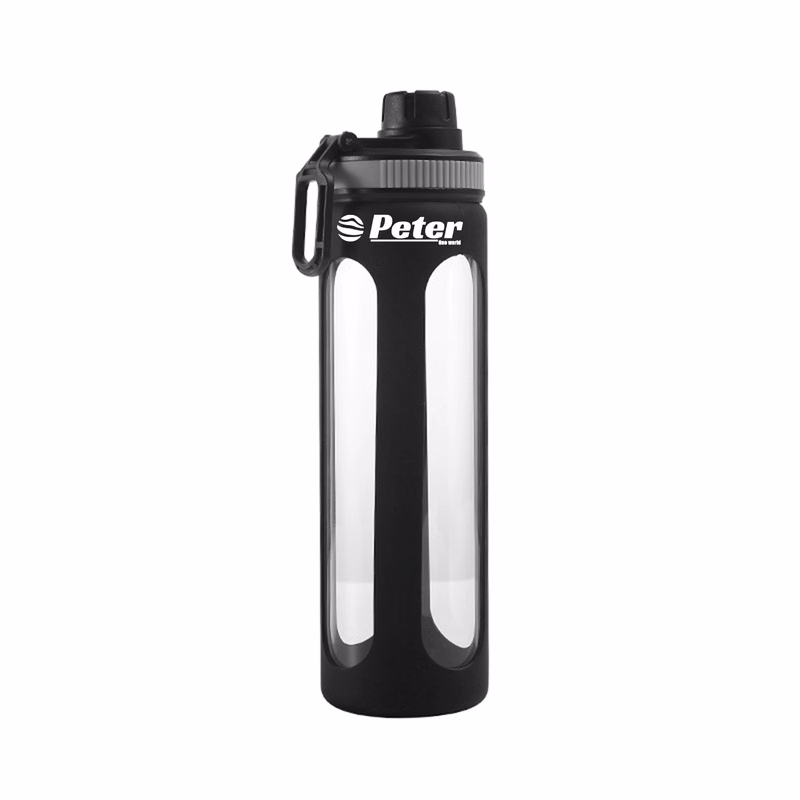 23 Oz Sports Water Bottle With Silicone Sleeve