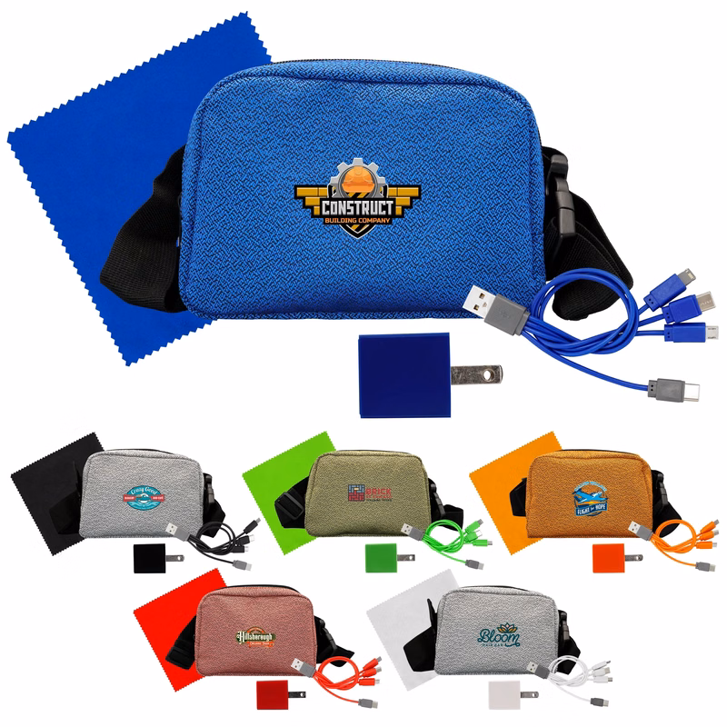 Speck Wall, Cable and Cloth Fanny Pack Set