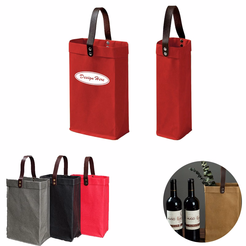 Luxury Cowhide Wine Bag Duo ?C Stylish & Durable Carrying