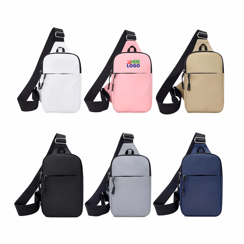 Fashion Solid Color Chest Bag Outdoor Sports Light Crossbody Bag