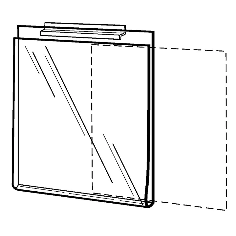 Acrylic Slatwall Sign Holder 1