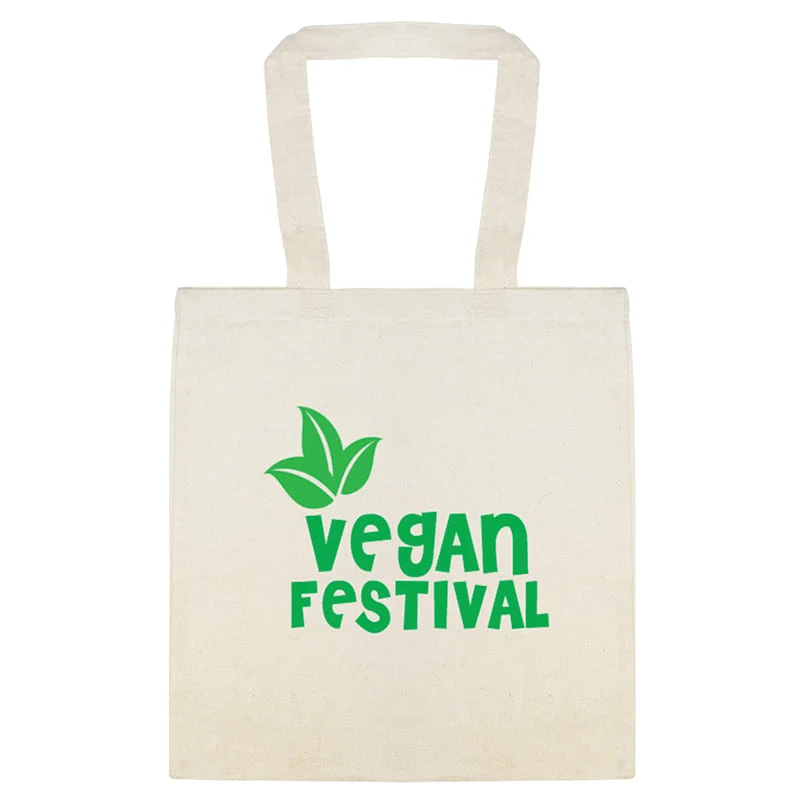 Custom Everyday Cotton Tote Bags, custom tote bag with logo imprint 1