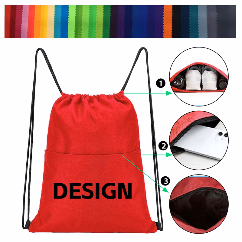 600D Custom Drawstring Bags
