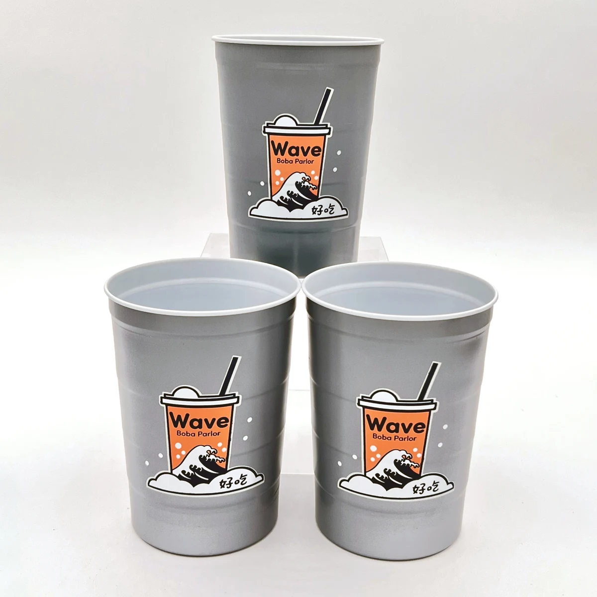 16 oz. Silver Chill Cup 1