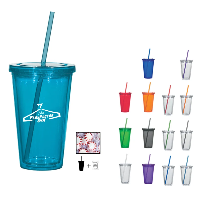16 oz. Double Wall Tumbler With Candy 1