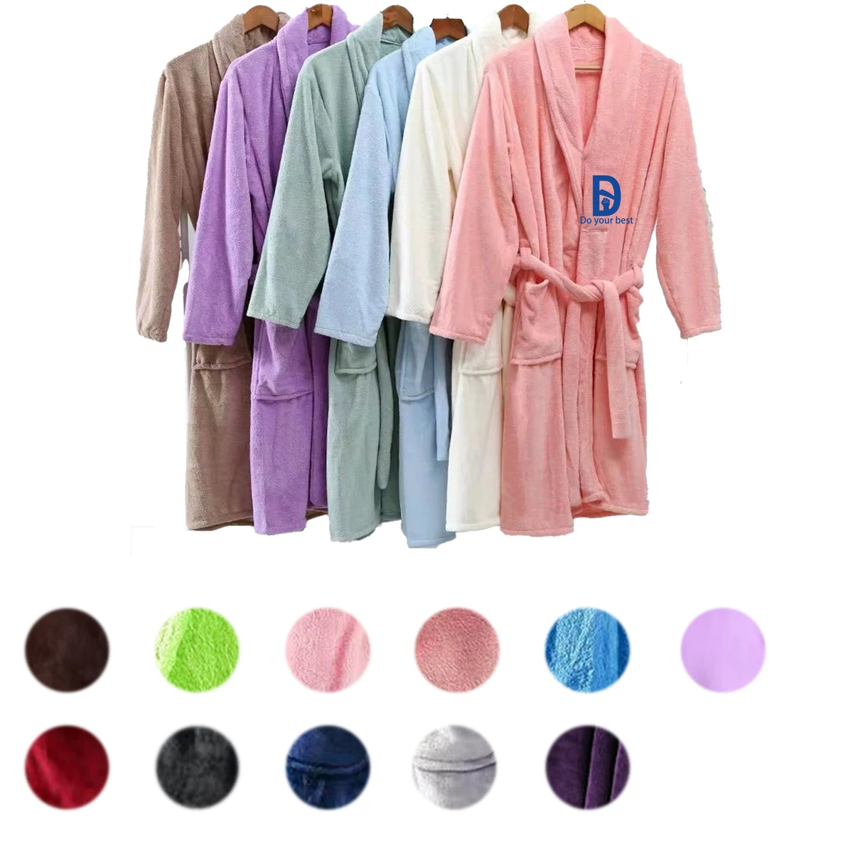 Soft Fluffy Unisex Robe with Different Sizes 1
