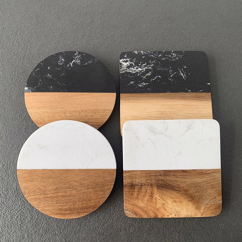 Combo Coaster Of Wood And Stone
