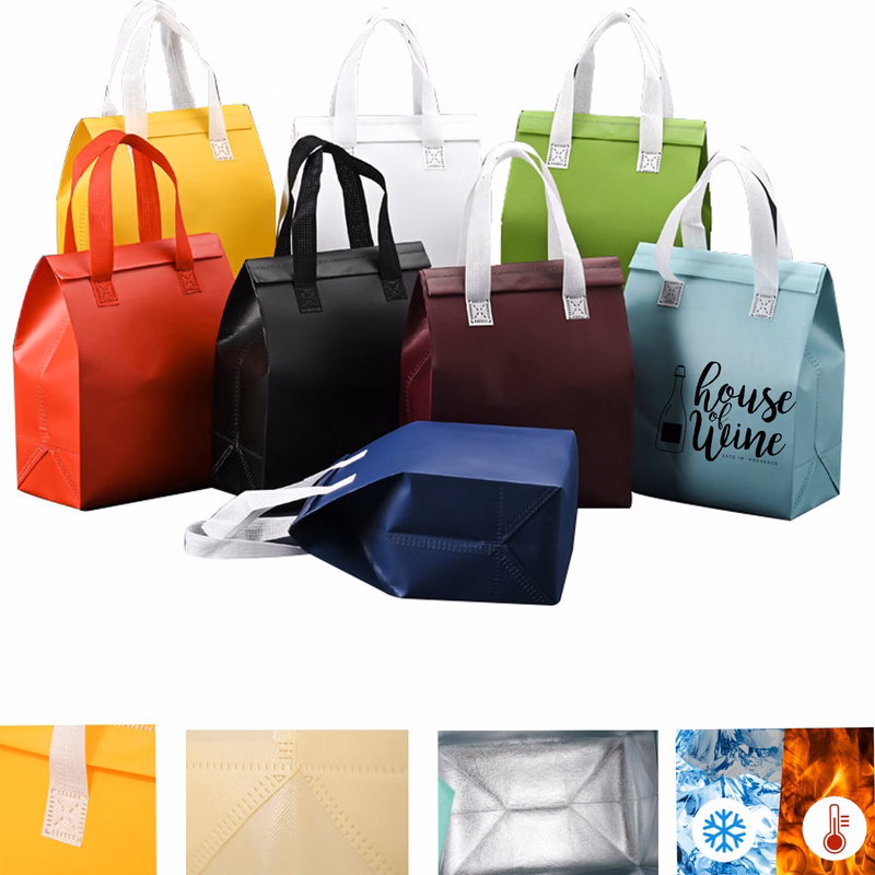 Aluminum Foil Lined Insulated Takeout Bag Coffee Cooler