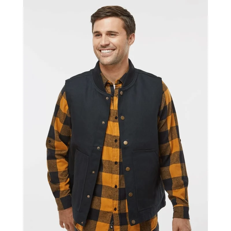 Independent Trading Co. Men's Insulated Canvas Workwear Vest - EXP560V 1