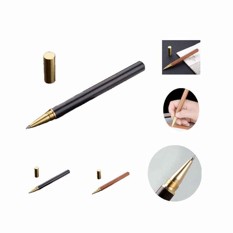 Brass Solid Wooden Metal Signature Pen