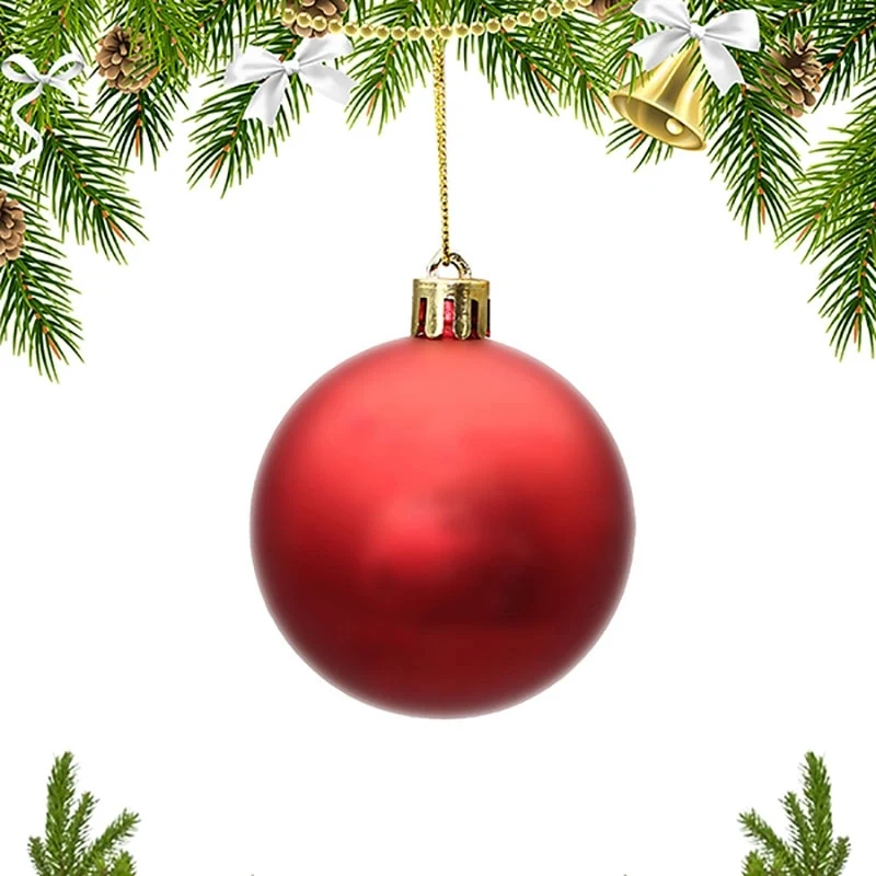 Colorful Plastic Christmas Ball Ornaments 1