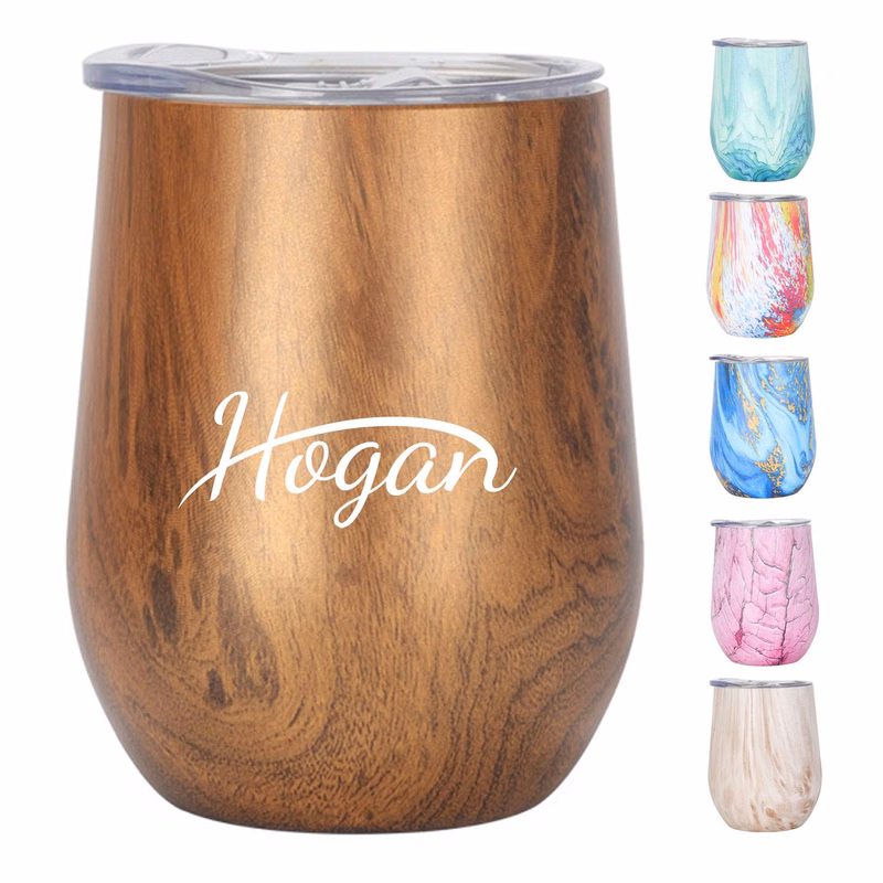 12oz Wood Grain Stainless steel Tumbler