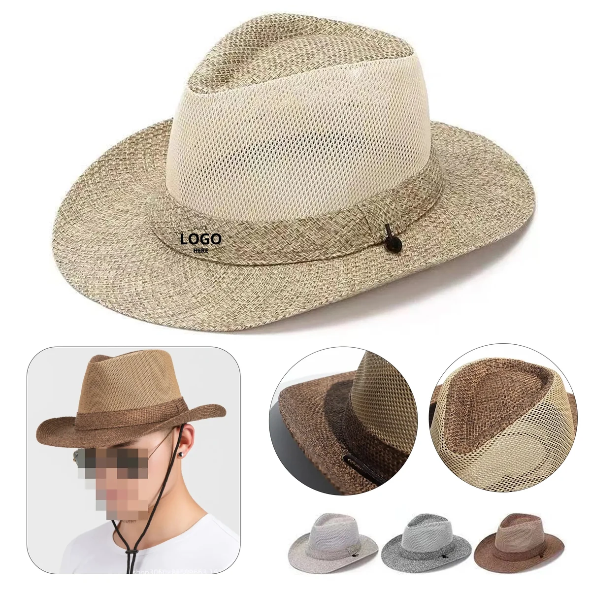 Straw Breathable Fishing Hat 1