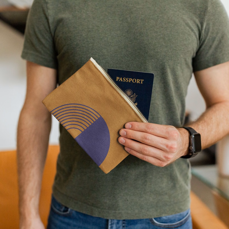 POPTART - COLORED CANVAS WITH LEATHER TAB