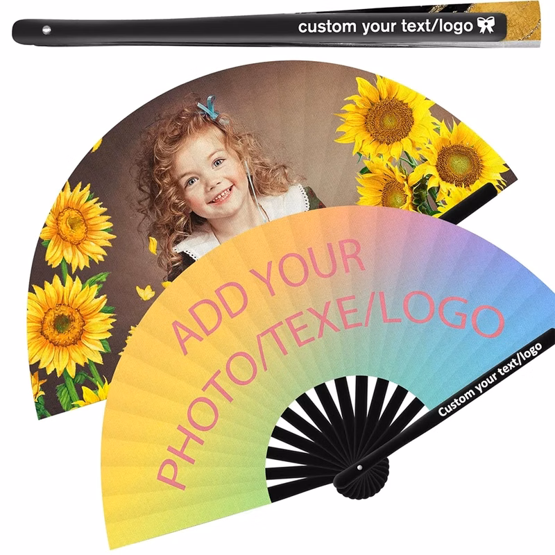 Custom Dance Hand Fans Bulk Personalized for Events Foldable
