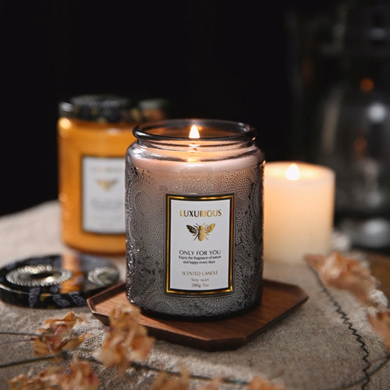 Relif Glass Aromatherapy Candle