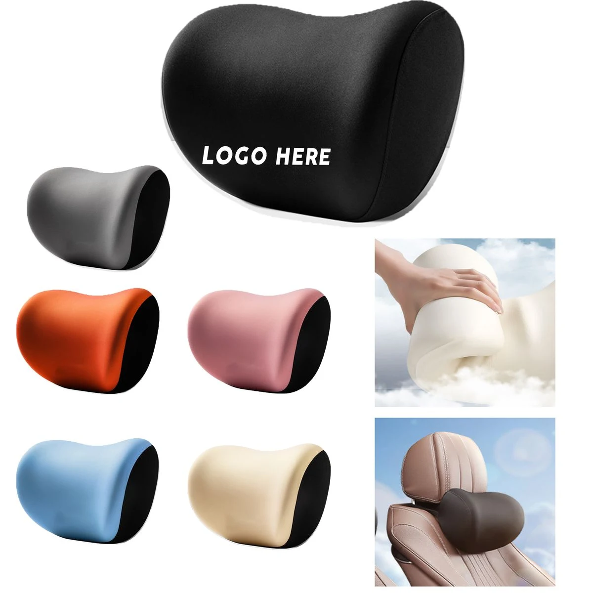 Removable Washable Car Seat Neck Cushion 1