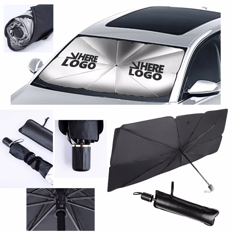 Foldable and Retractable Car Sunshade Umbrella