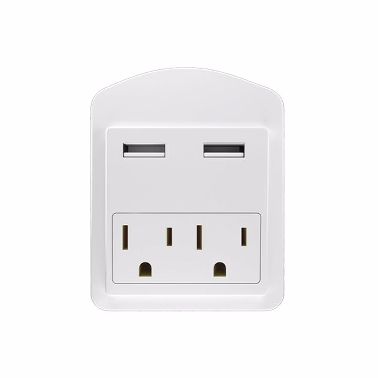 Wall Outlet Extenders - 2x AC 2x USB