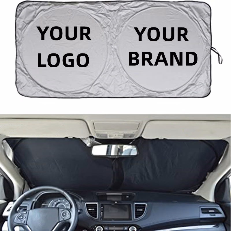 Windshield Sun Shade with 2 Round Loops