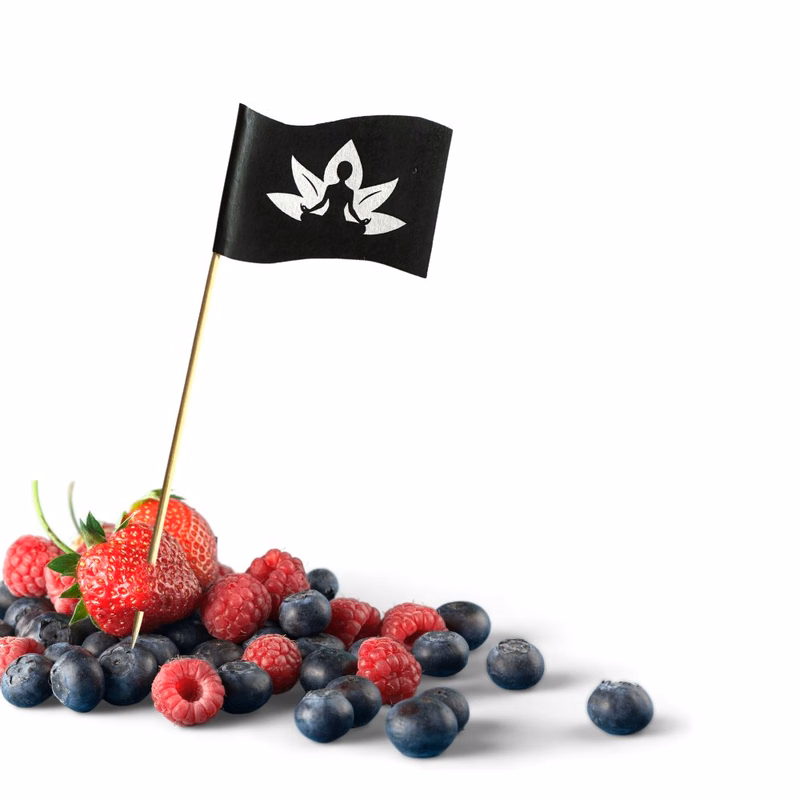 4.75" Bulk Custom Toothpick Flags - Medium Wavy - 1.75" x 1.25"