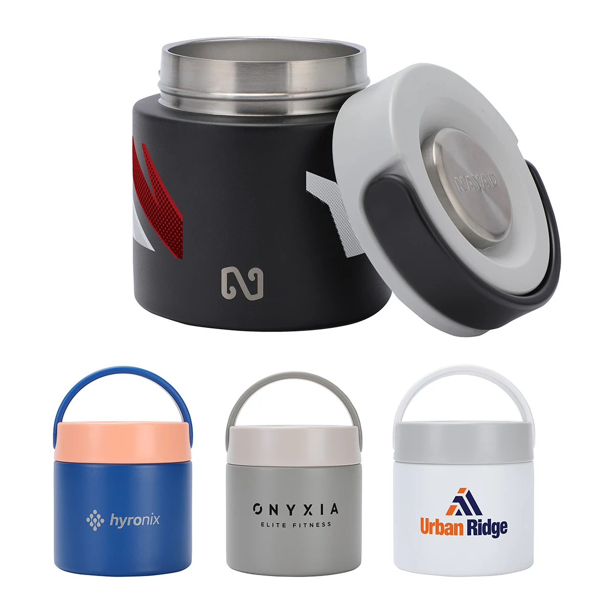 NAYAD® Colby 20 oz Vacuum Insulated Food Jar, custom water bottle with logo imprint 1