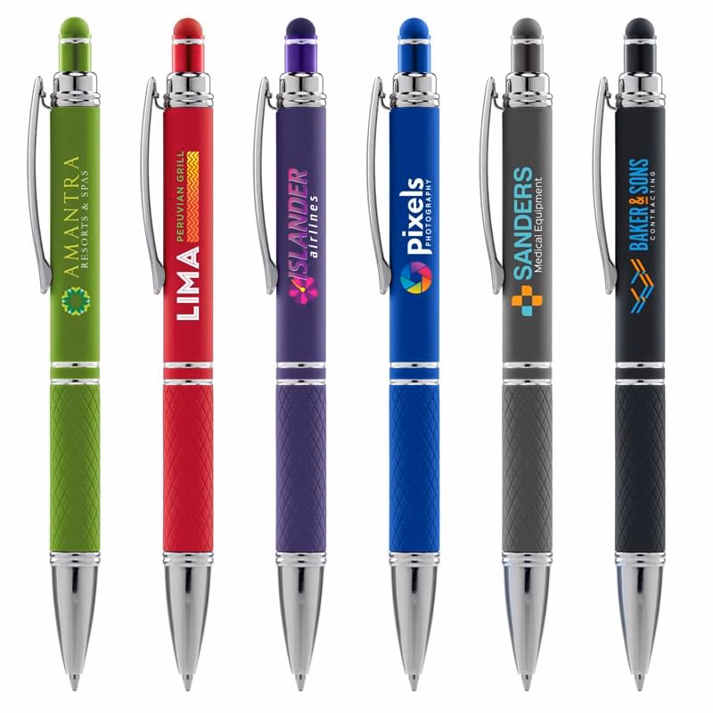 Phoenix Softy w/Stylus -   - Full Color Metal Pen