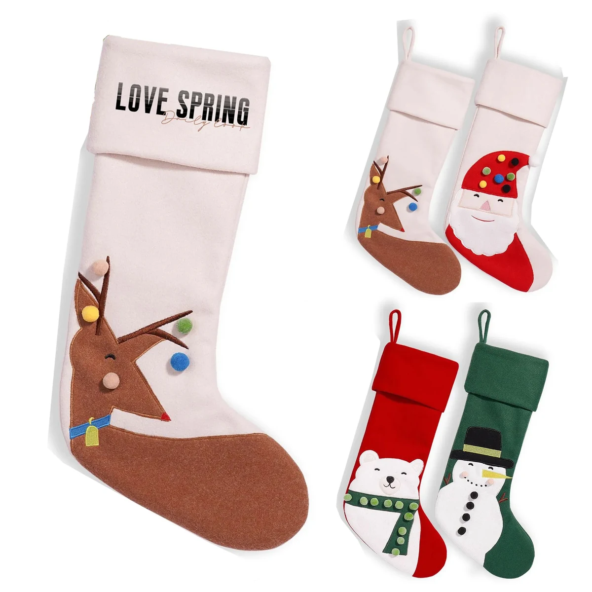 Large Christmas Stockings Decorations 1