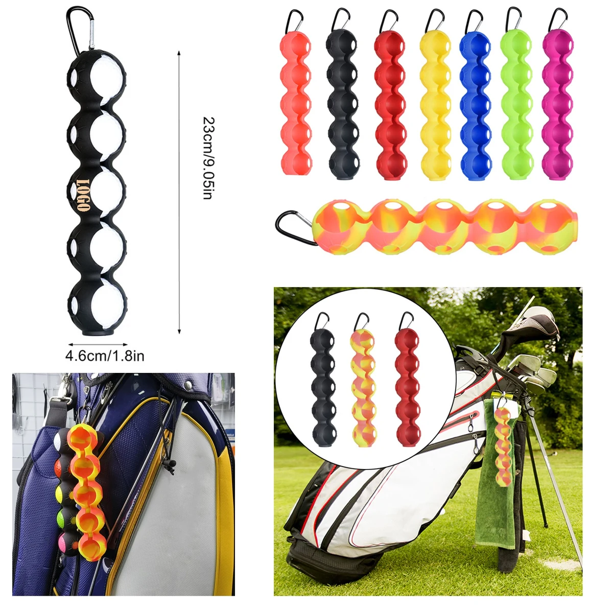 5 Balls Of Golf Silicone Ball Cover 1