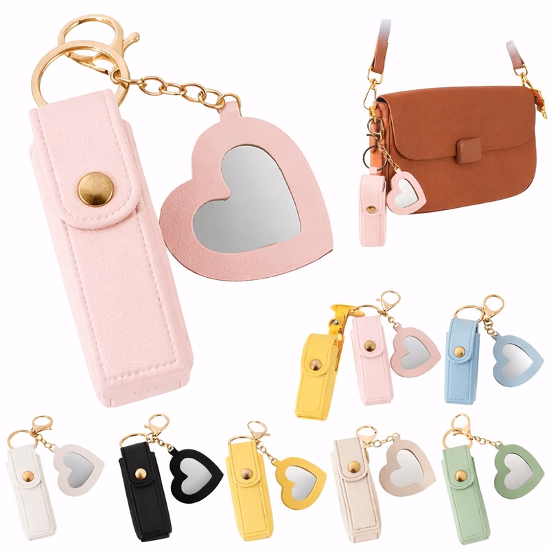 Lip Balm Pouch Keychain Set