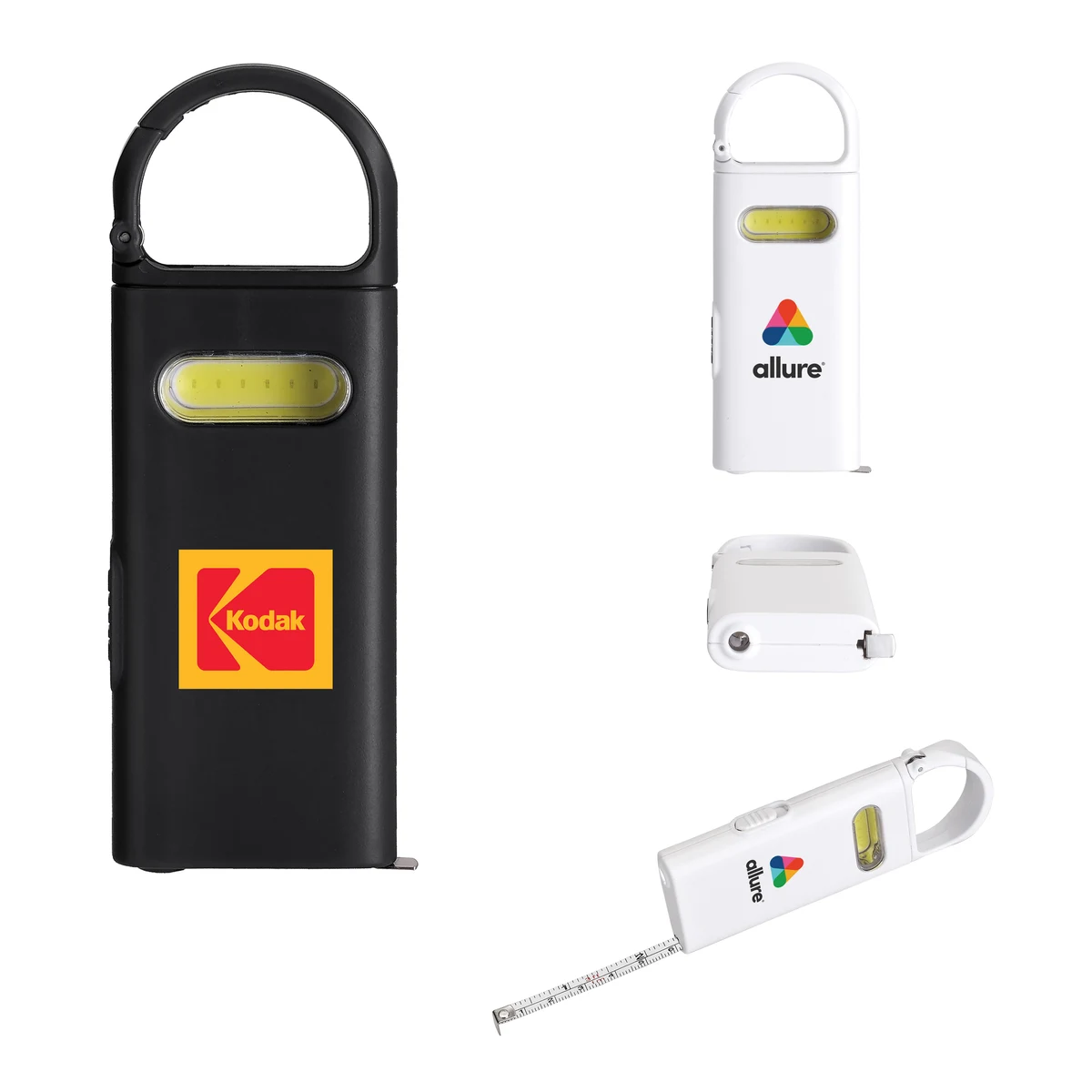 Carabiner COB Flashlight w/ Measuring Tape 1