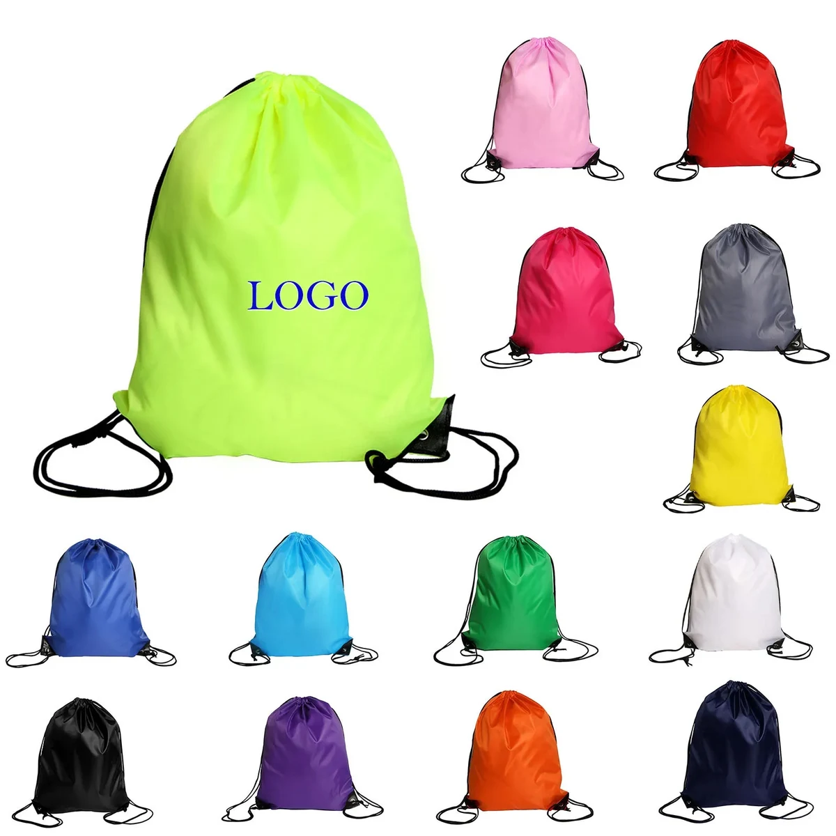 13" X 17" Polyester Sports Drawstring Backpack 1