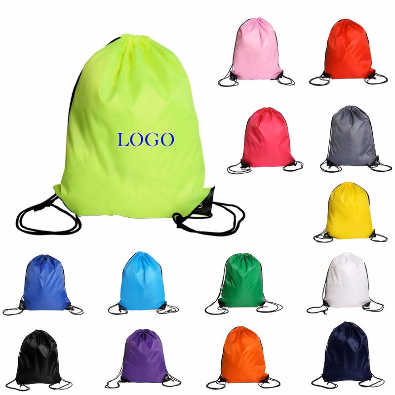 13" X 17" Polyester Sports Drawstring Backpack