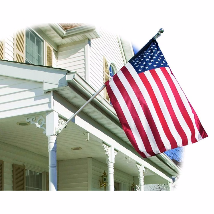 U.S. Embroidered Banner Flag - 2.25' x 4'