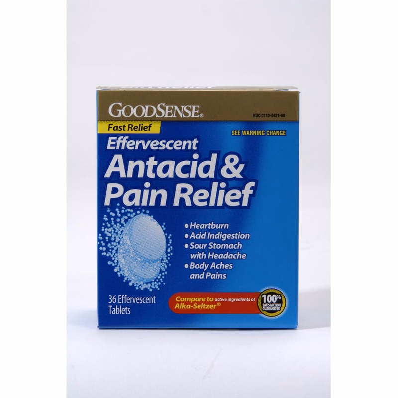 Antacid & Pain Relief - 36 Pack Effervescent Tabs