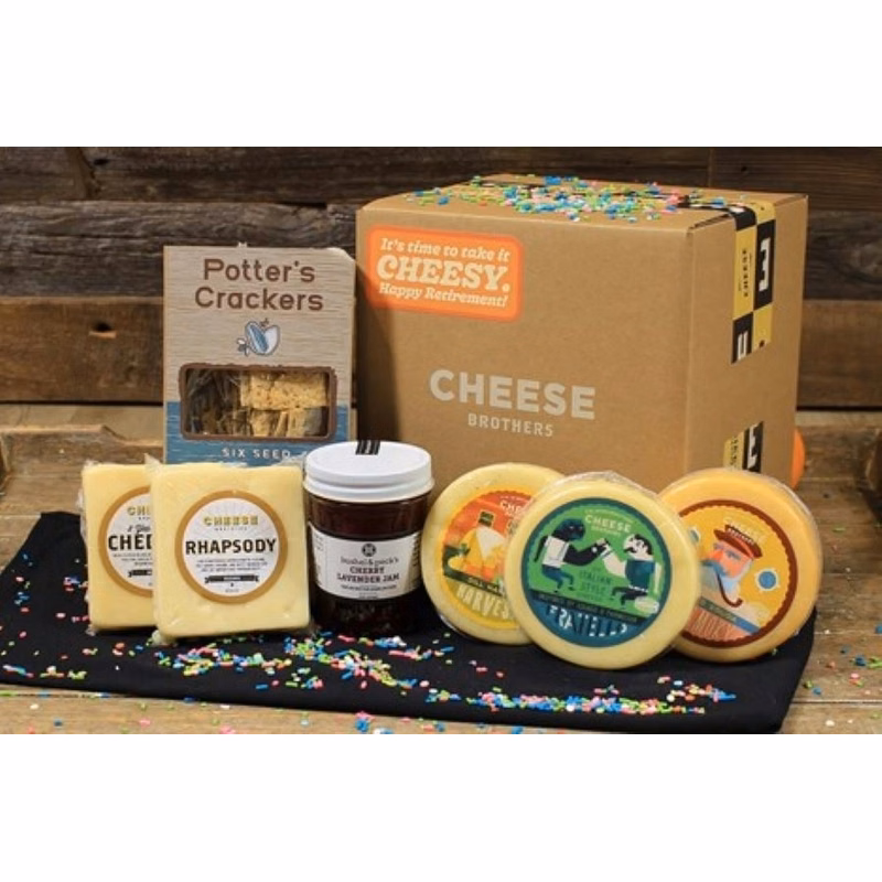 Cheese Bros. Take It Cheesy Retirement Food Gift Box