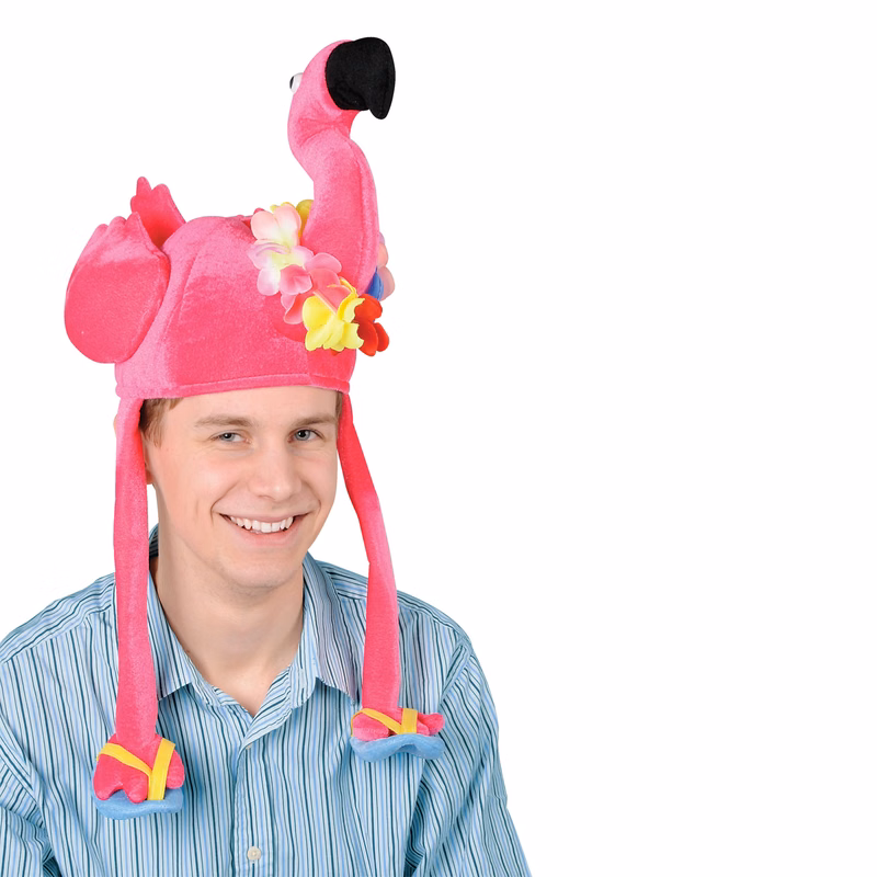 Plush Flamingo Hat
