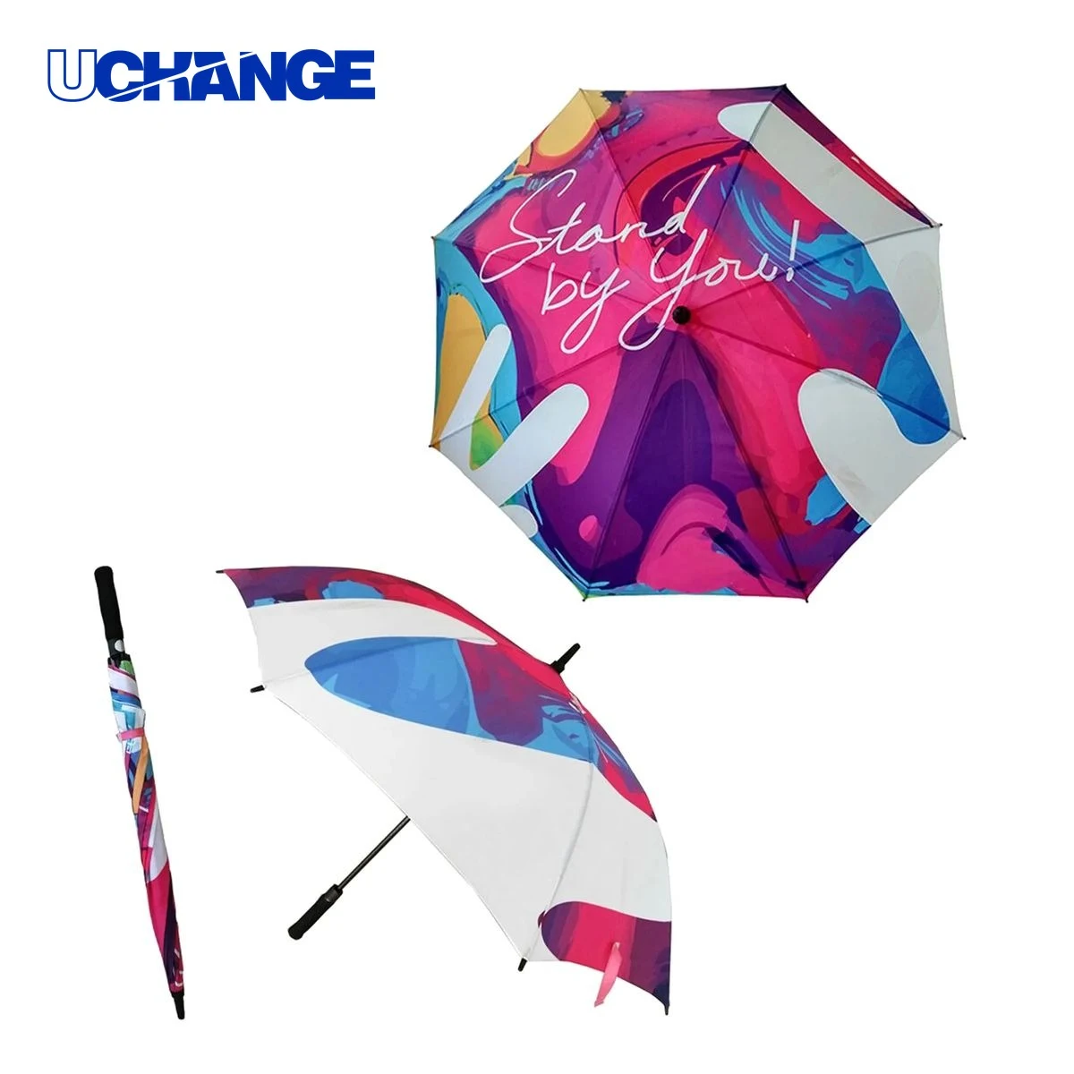 Premium 8 Panel Full Color Golf Umbrella for Sports 1