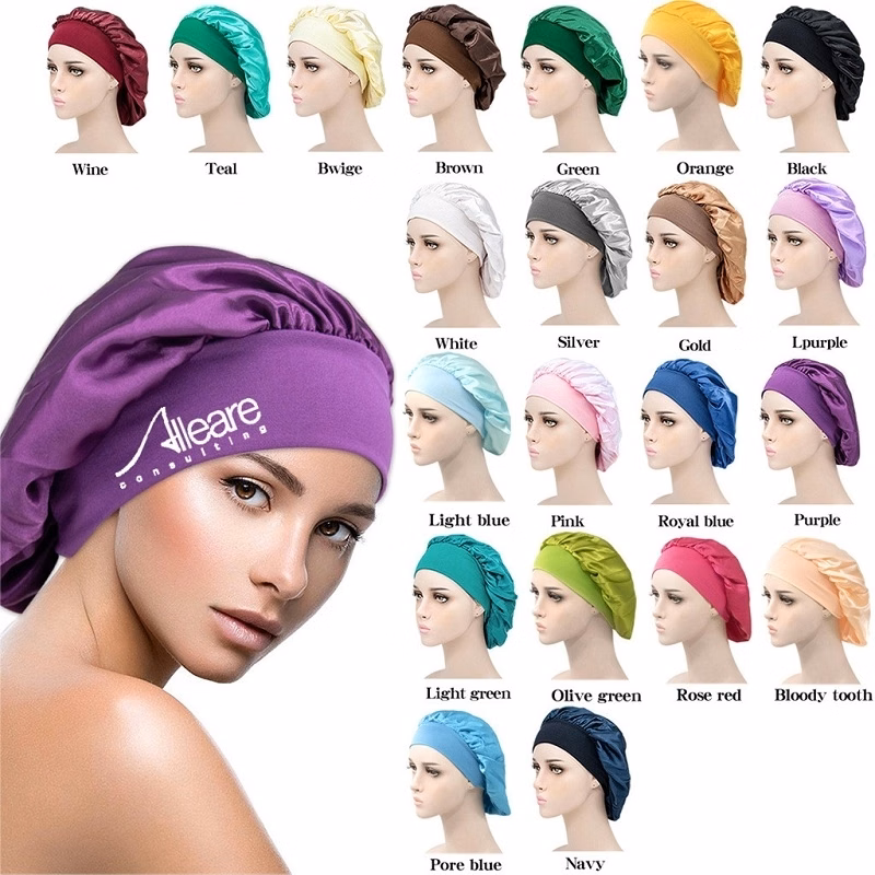 Silk Satin Bonnet Hair Cover Sleep Cap