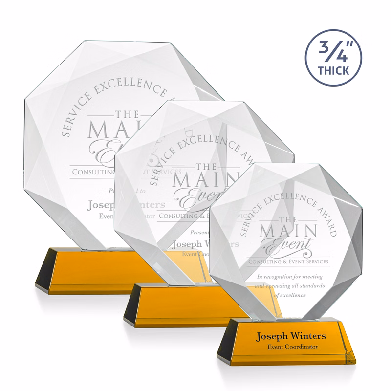 Bradford Award on Newhaven Base - Amber