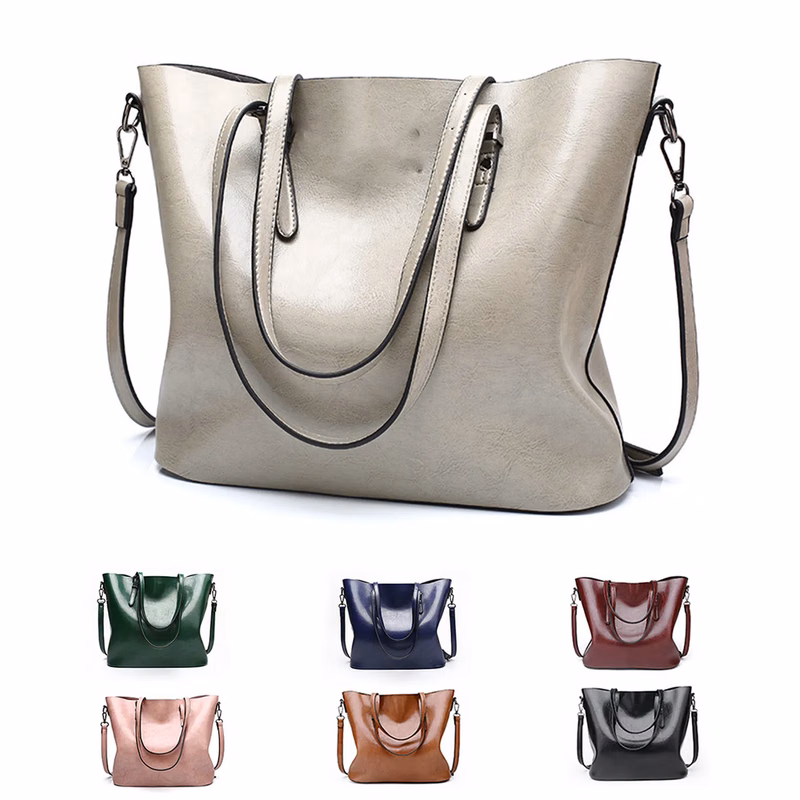 Women Leather Laptop Tote