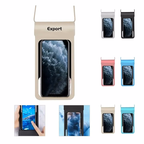 Custom Waterproof PVC Cell Phone Pouch with Clear Screen — Water Sports Essential