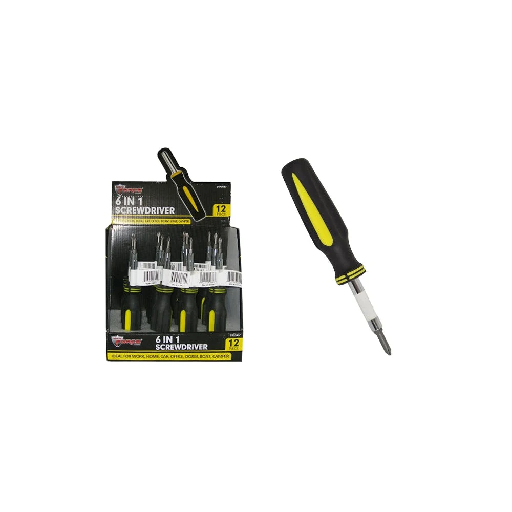 6 in 1 Cushion Grip Screwdrivers 1