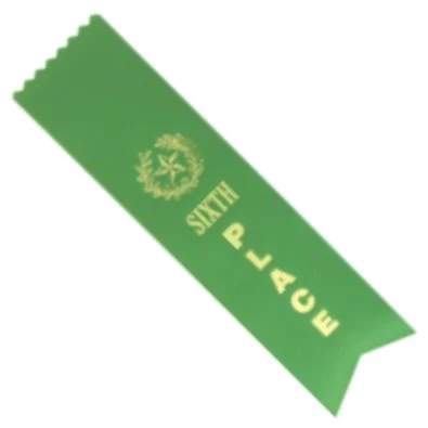 Sixth Place Ribbon 2" x 8" 1