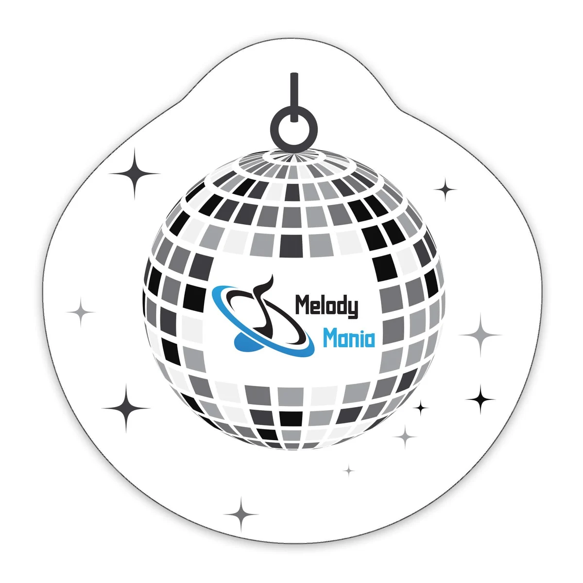 Disco Ball Shaped NoteKeeper™ Magnet 20 Mil 1