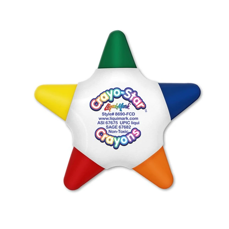 Crayo Star Five Color Star Shaped Crayon 1