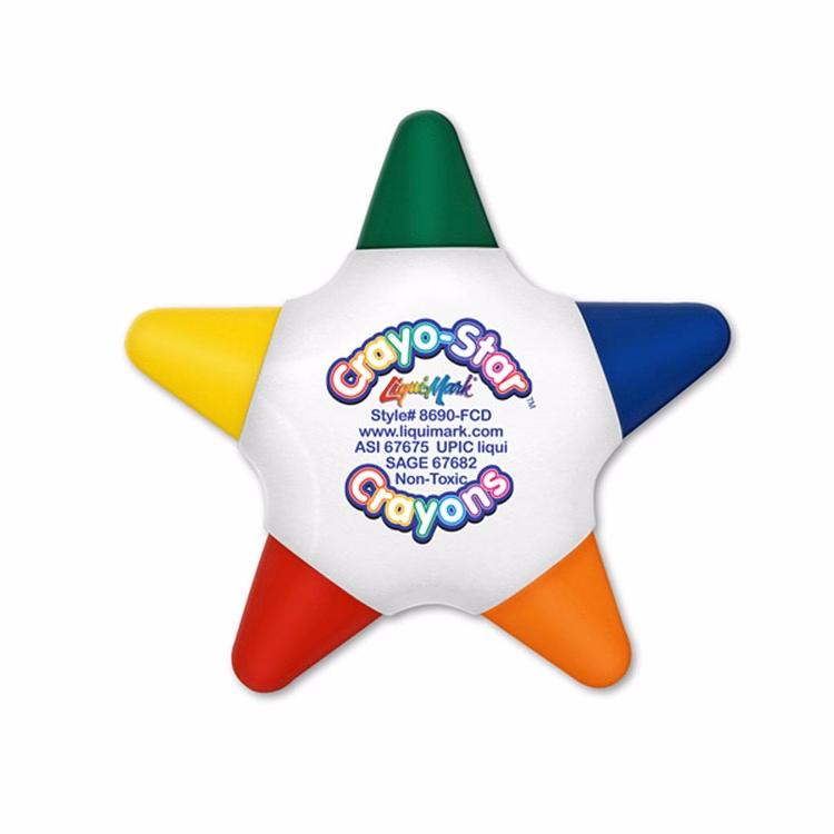 Crayo Star Five Color Star Shaped Crayon