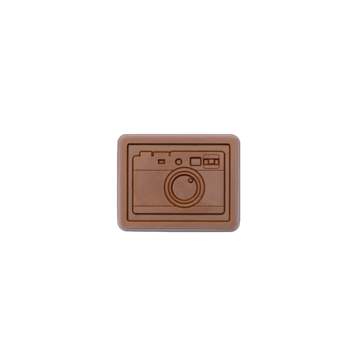 2"x 2" Custom Decorated Chocolate Square with Clear Packaging 1
